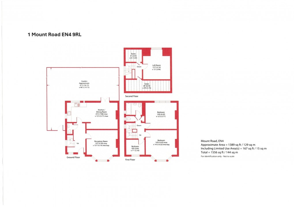 Floorplan for Mount Road, Barnet