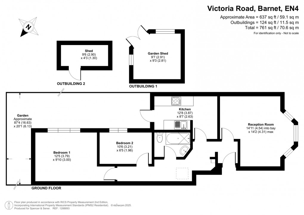 Floorplan for Victoria Road, Barnet