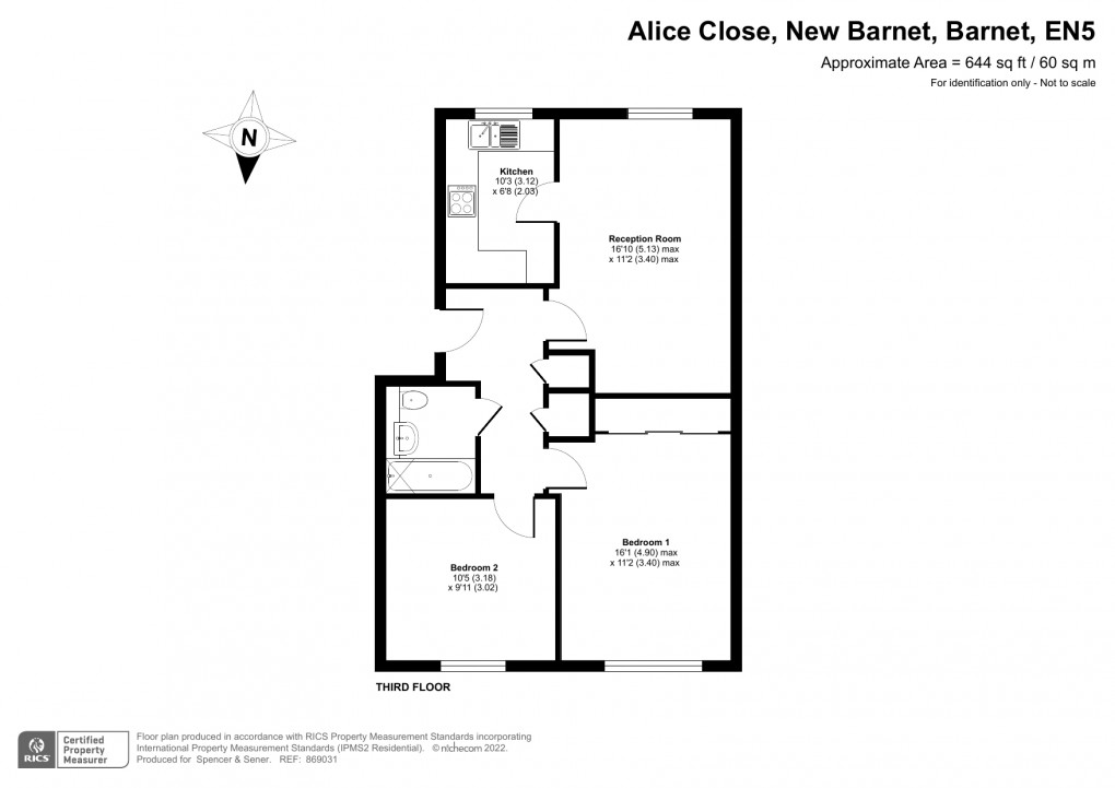 Floorplan for New Barnet, Barnet