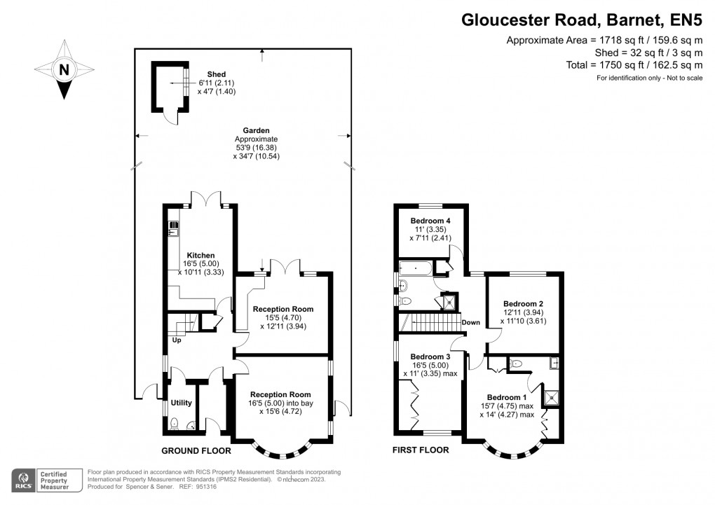 Floorplan for Gloucester Road, Barnet