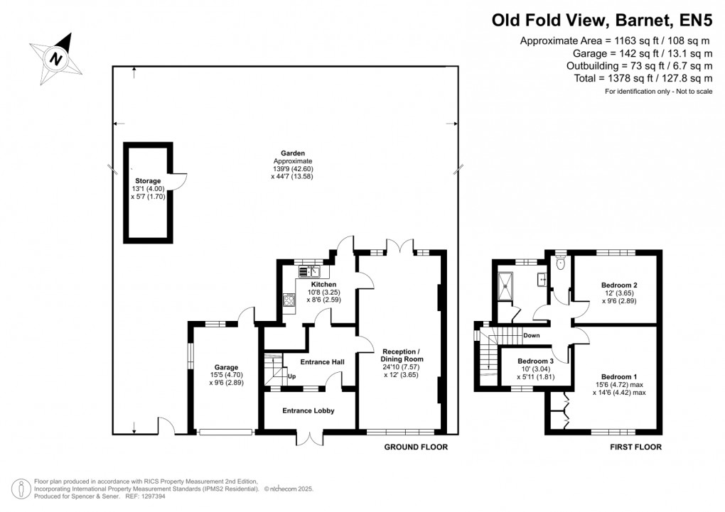 Floorplan for Old Fold View, High Barnet, Barnet