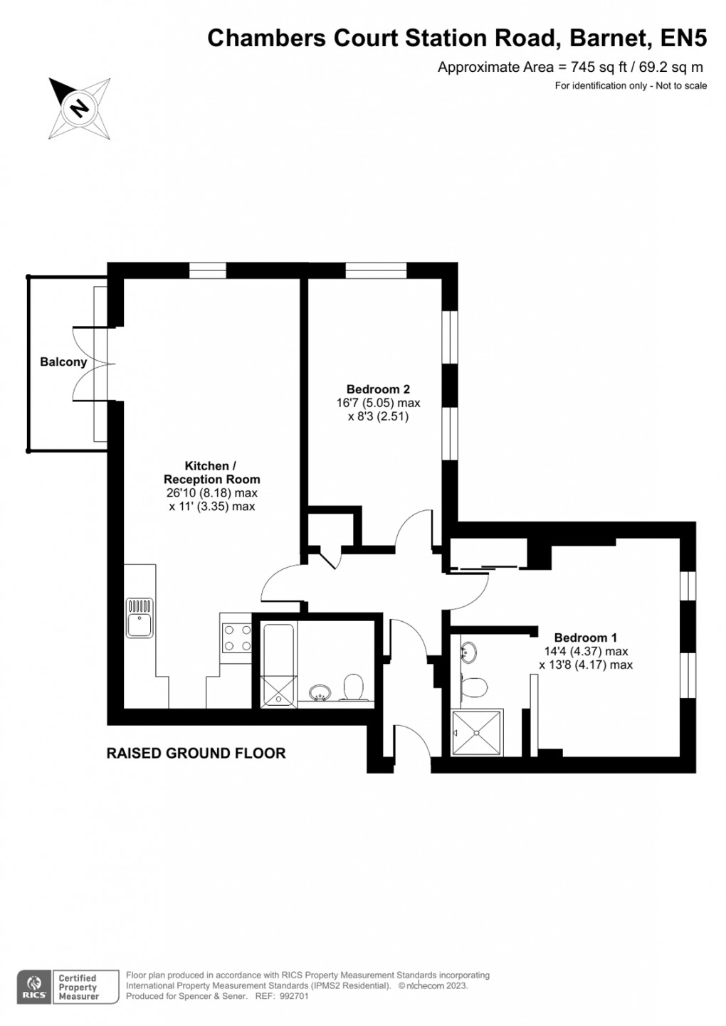 Floorplan for Station Road, Barnet