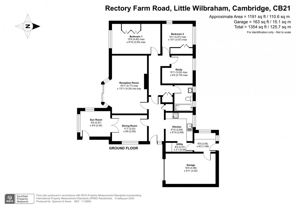 Floorplan for Little Wilbraham, Cambridge, Cambridgeshire