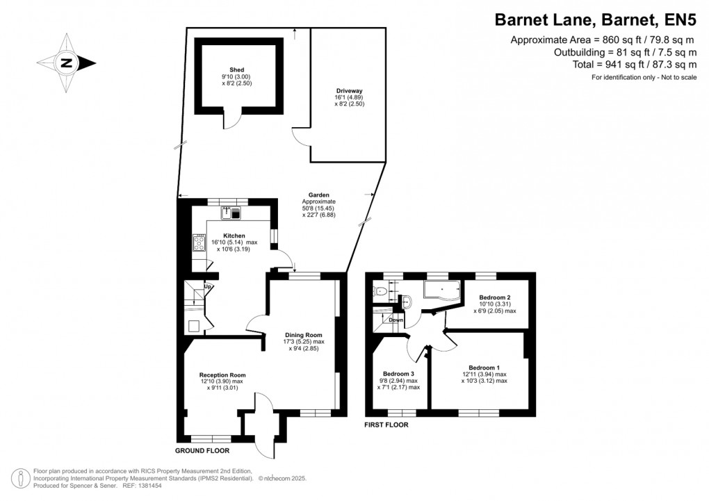 Floorplan for Barnet Lane, Barnet