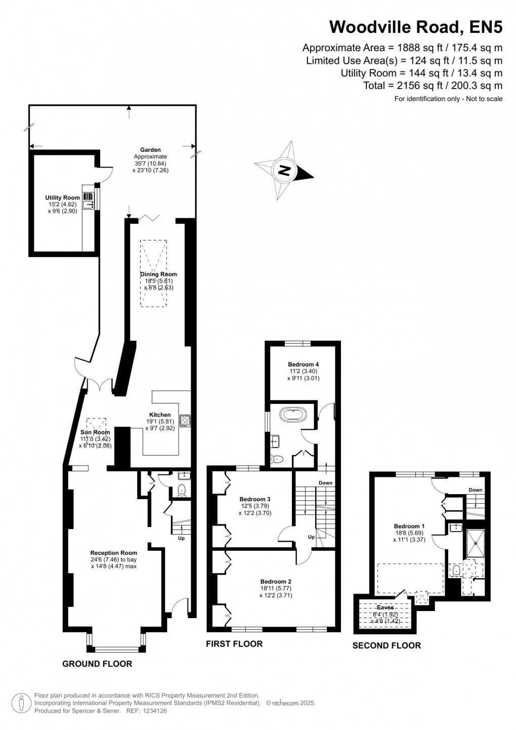 Floorplan for Woodville Road, Barnet