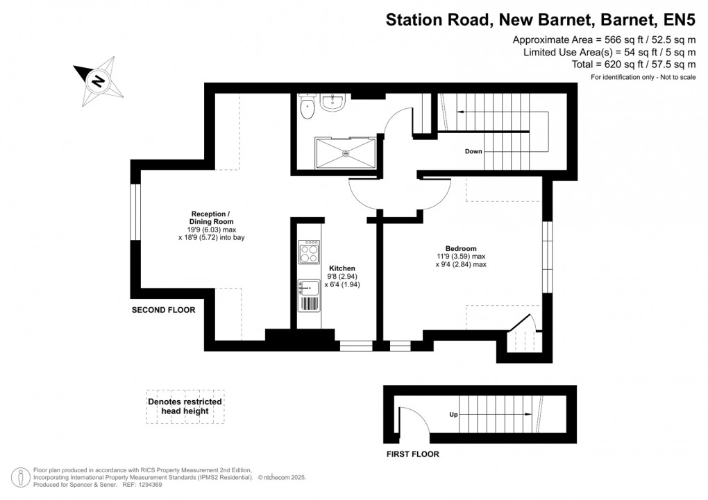 Floorplan for New Barnet, Barnet
