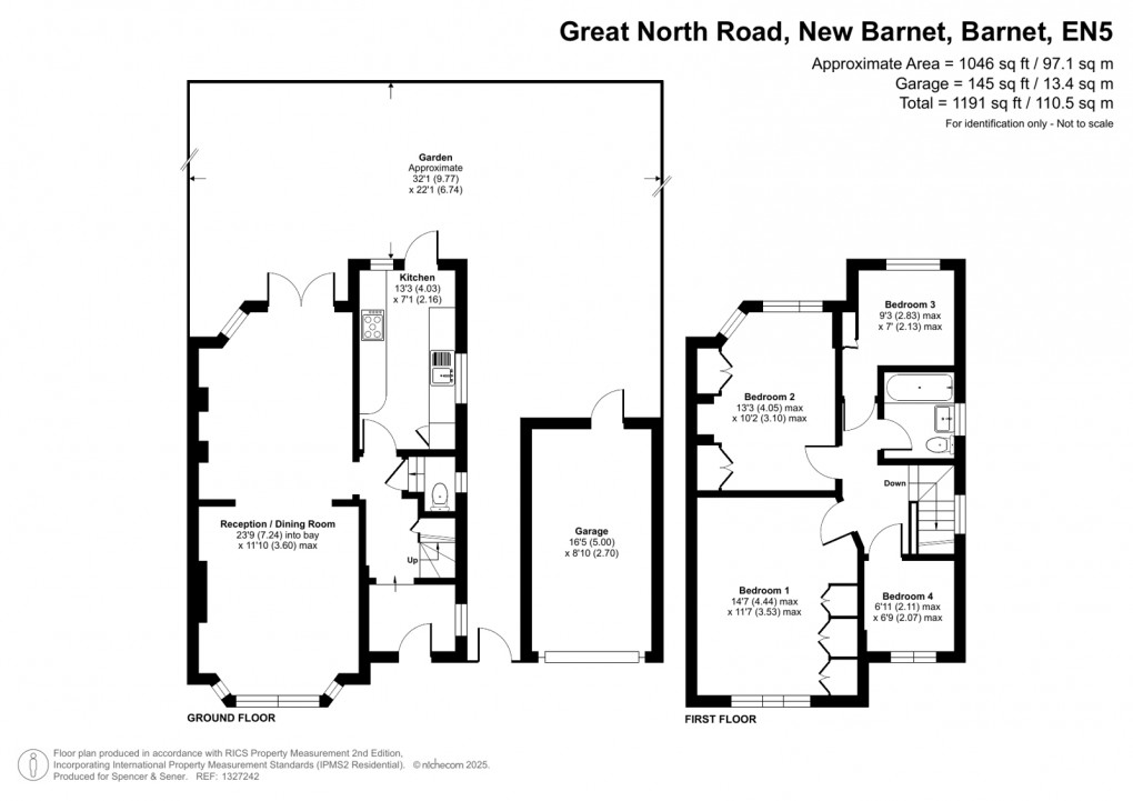 Floorplan for Great North Road, New Barnet, Barnet
