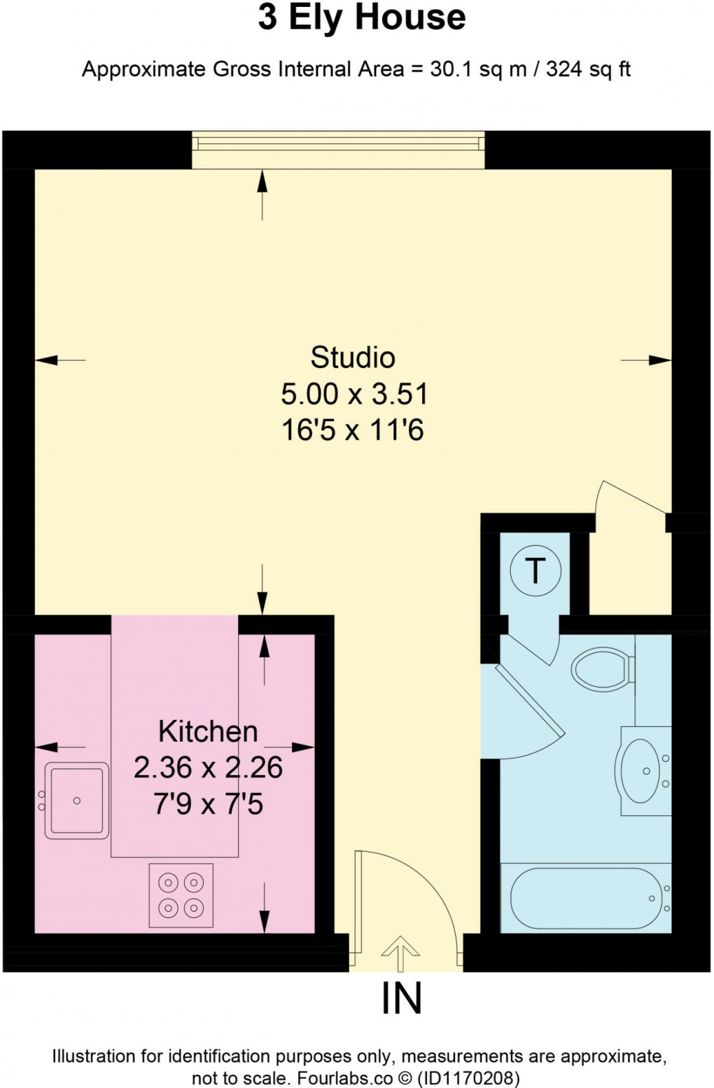 Floorplan for Dianne Way, New Barnet