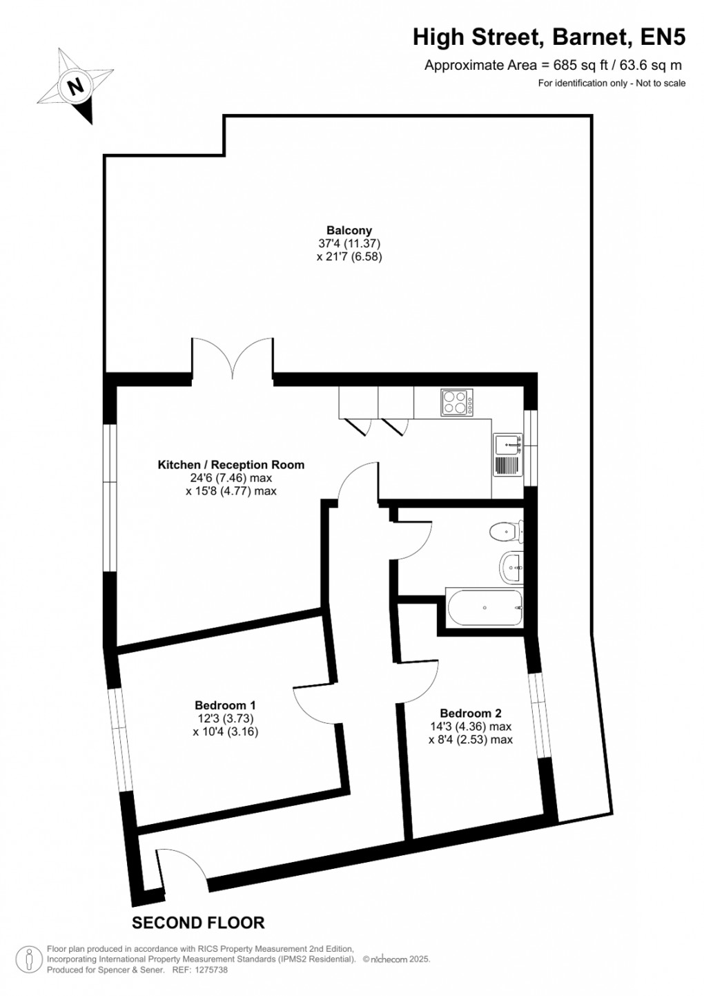 Floorplan for High Street, Barnet