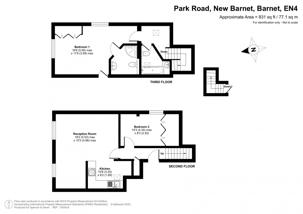 Floorplan for Park Road, New Barnet, Barnet