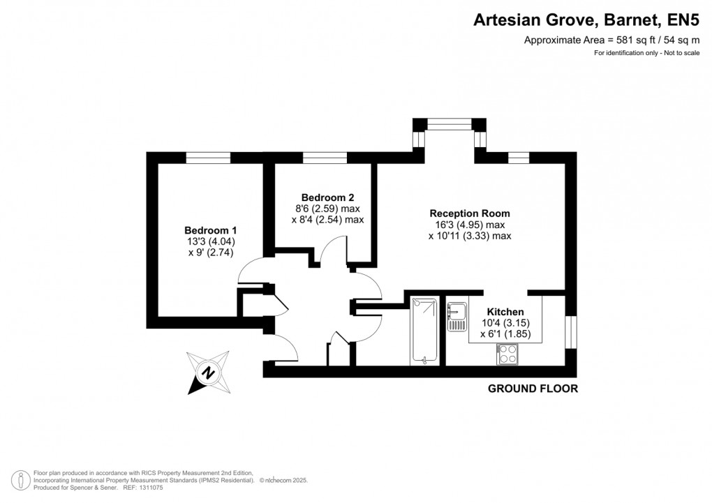 Floorplan for Artesian Grove, Barnet