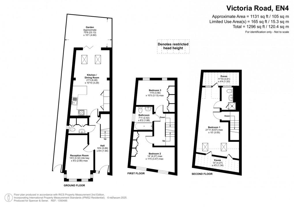 Floorplan for Victoria Road, New Barnet, Barnet
