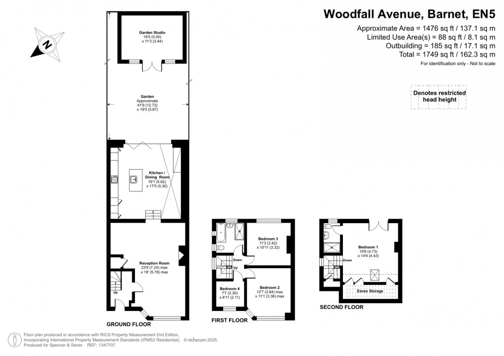 Floorplan for Woodfall Avenue, Barnet