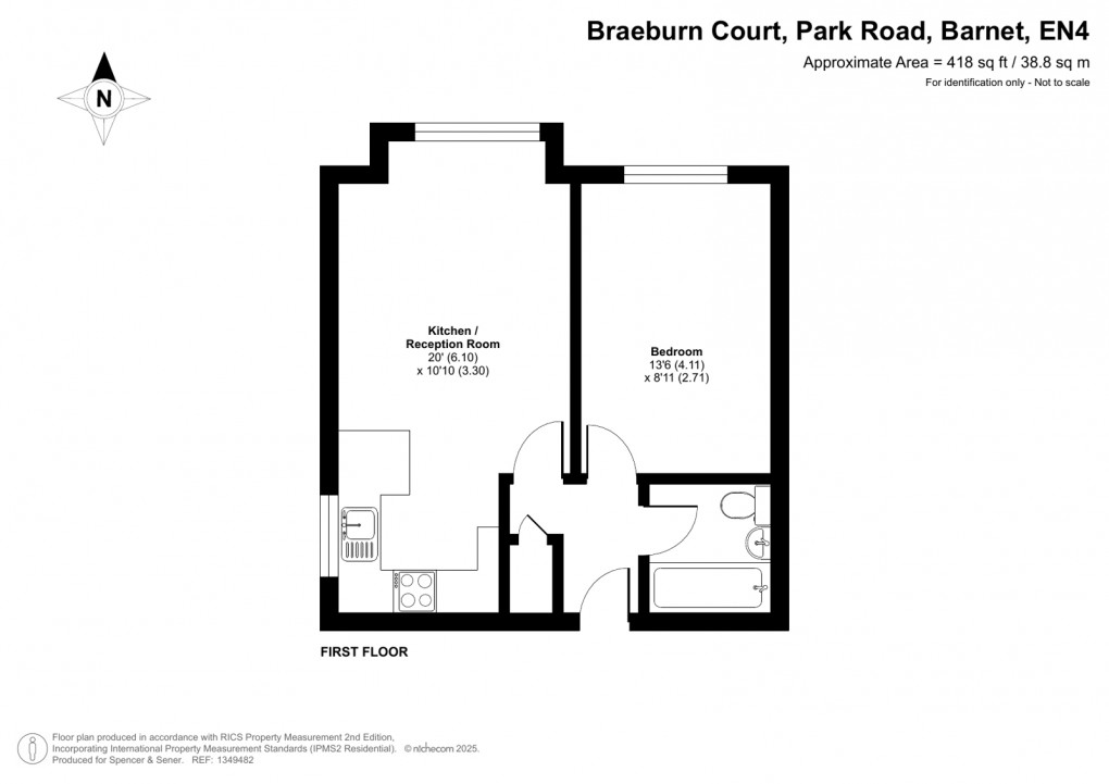Floorplan for Park Road, New Barnet