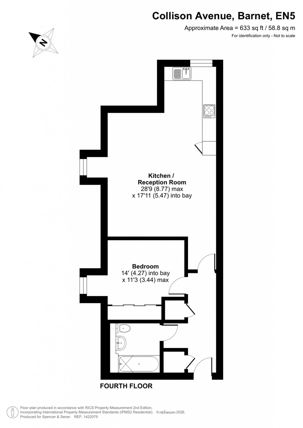Floorplan for Collison Avenue, Barnet