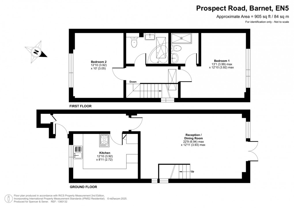 Floorplan for Prospect Road, Barnet