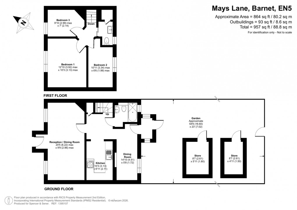 Floorplan for Mays Lane, Barnet