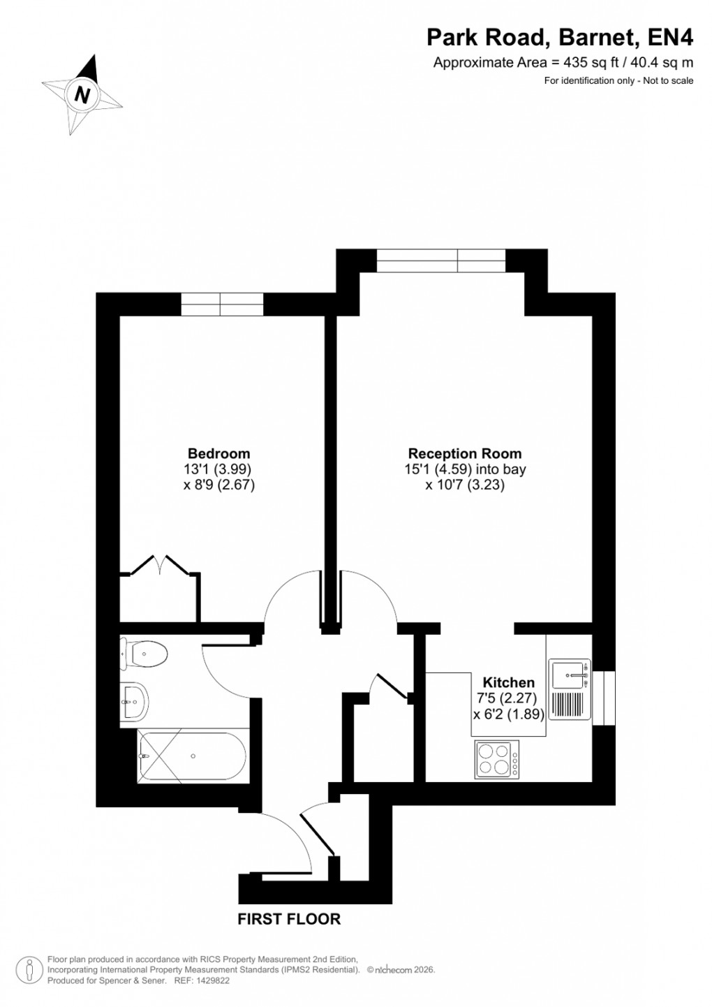 Floorplan for Park Road, Barnet
