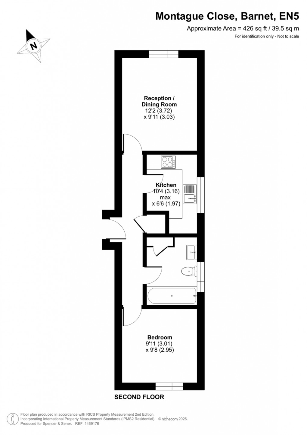 Floorplan for Montague Close, Barnet