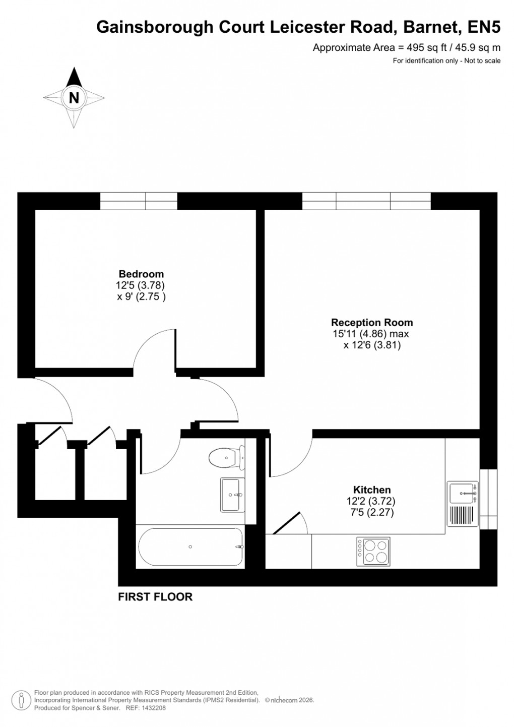 Floorplan for Leicester Road, Barnet