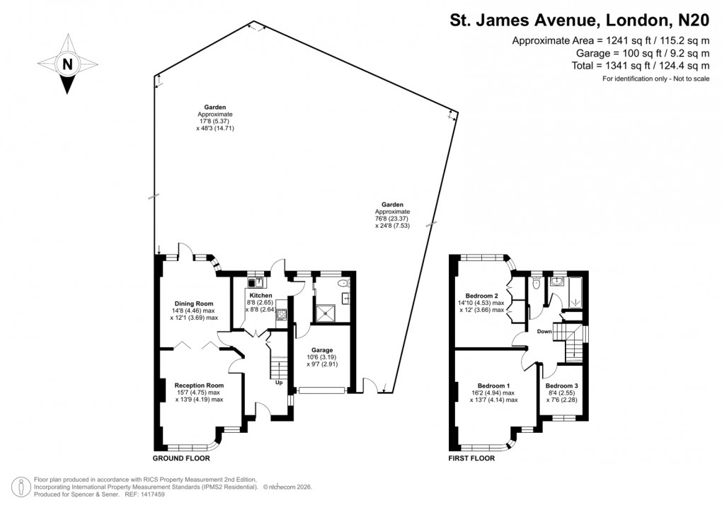 Floorplan for St. James Avenue, London