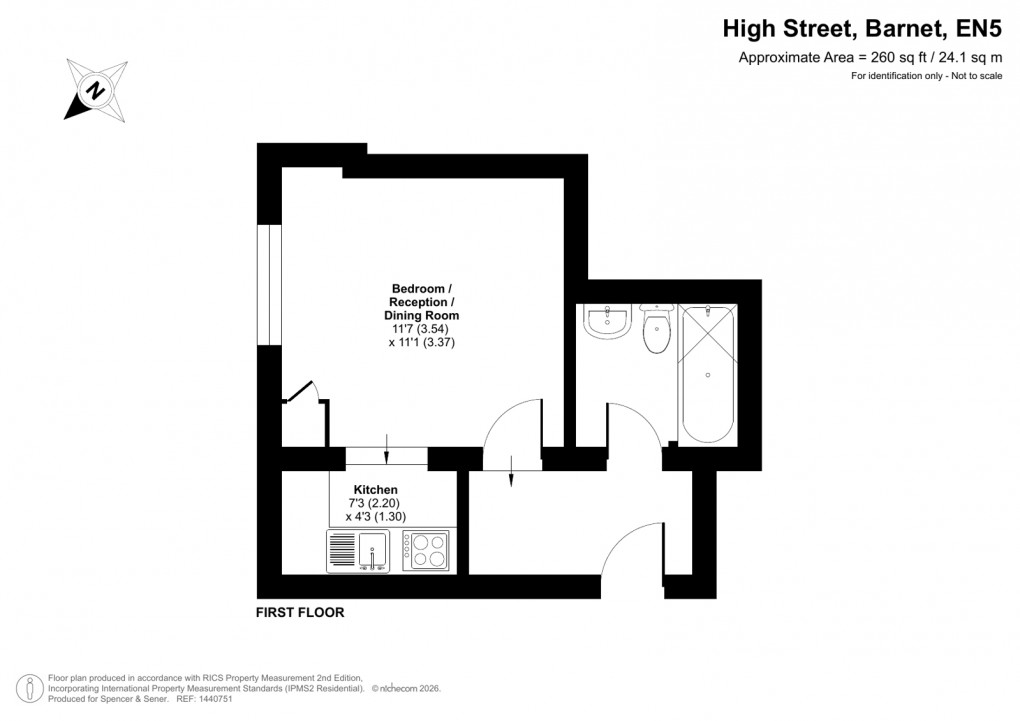 Floorplan for High Street, Barnet