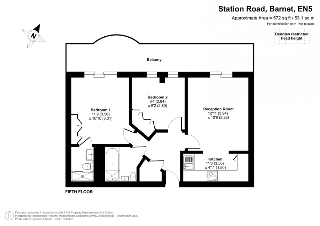 Floorplan for Station Road, Barnet, New Barnet