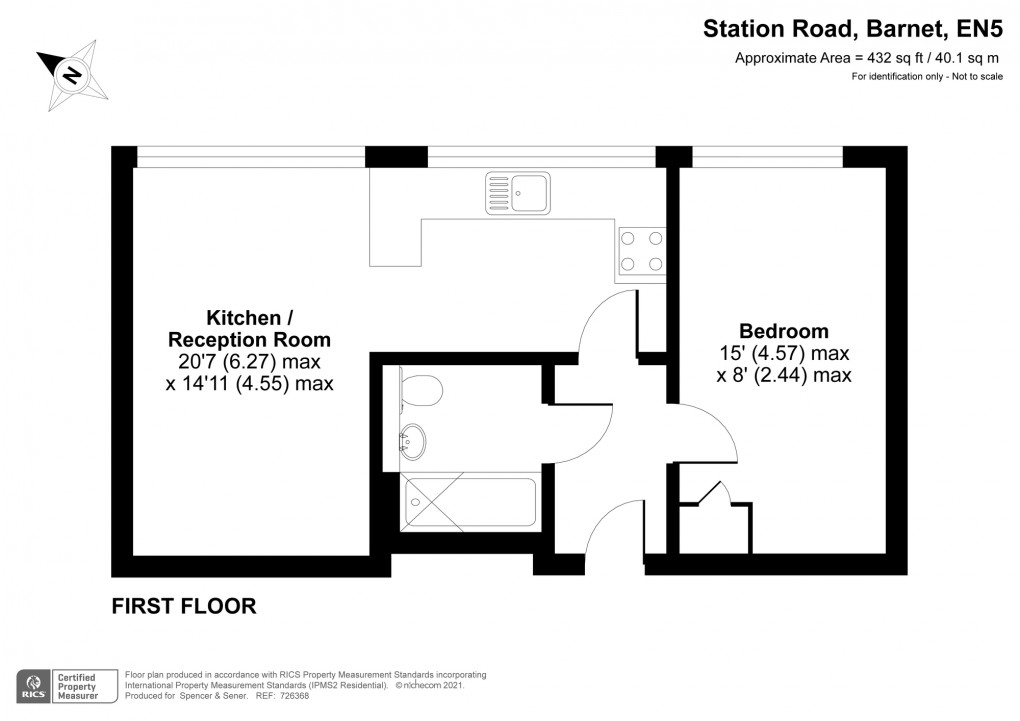 Floorplan for Station Road, Barnet