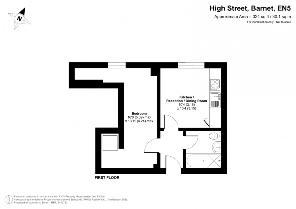 Floorplan for High Street, Barnet